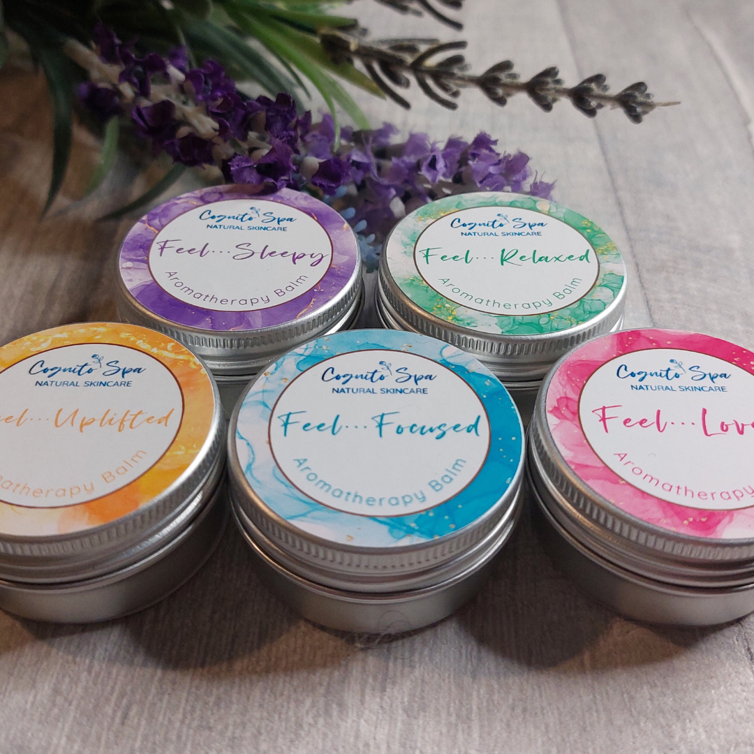 Cognito Spa Aroma Balms Collection Feel Sleepy Feel Relaxed Feel Uplifted Feel Focussed Feel Loved