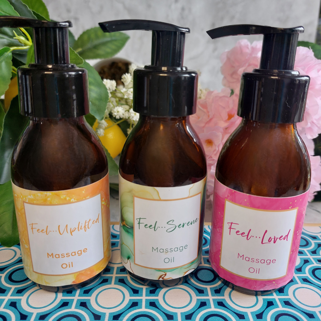 Cognito Spa Feel Serene Feel Loved Feel Uplifted Mini Massage Oils 